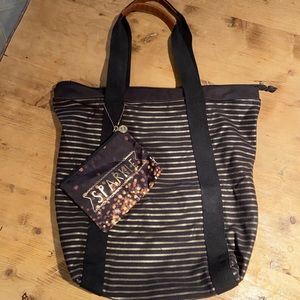 Bath & Body Works Cloth ShoulderTote bag w/ small bag carry all overnight beach